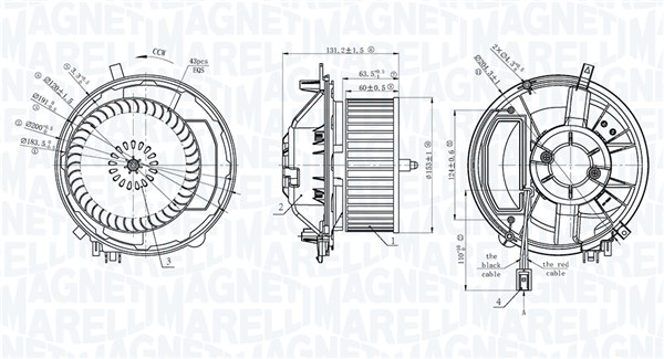 Interieurventilatie Magneti Marelli 069412777010