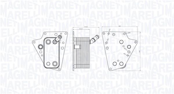 Oliekoeler motorolie Magneti Marelli 350300001500