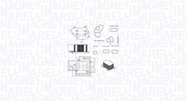 Oliekoeler motorolie Magneti Marelli 350300002400