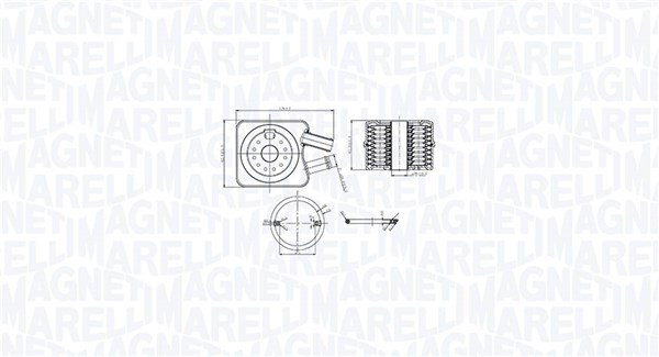 Oliekoeler motorolie Magneti Marelli 350300003200