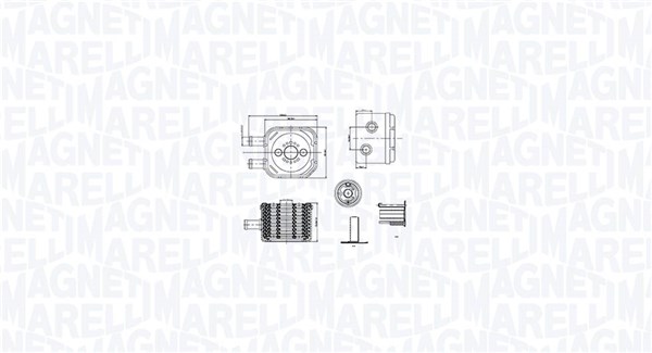 Oliekoeler motorolie Magneti Marelli 350300003500