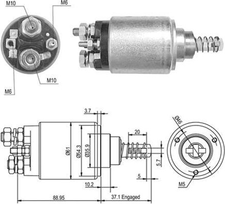 Starter magneetschakelaar Magneti Marelli 940113050389