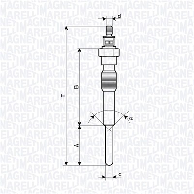 Gloeibougie Magneti Marelli 062900125304