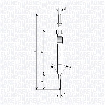 Gloeibougie Magneti Marelli 062900130304