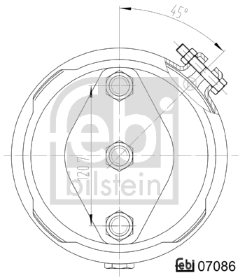 Febi Bilstein Remcilindermembraan 07086