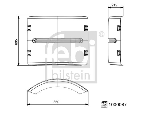 Febi Bilstein Spatbord 1000087