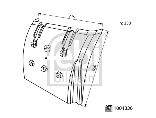 Febi Bilstein Spatbord 1001336