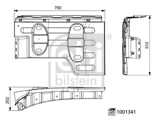 Spatbord Febi Bilstein 1001341