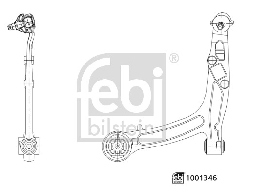 Febi Bilstein Draagarm, wielophanging 1001346
