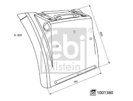 Spatbord Febi Bilstein 1001380