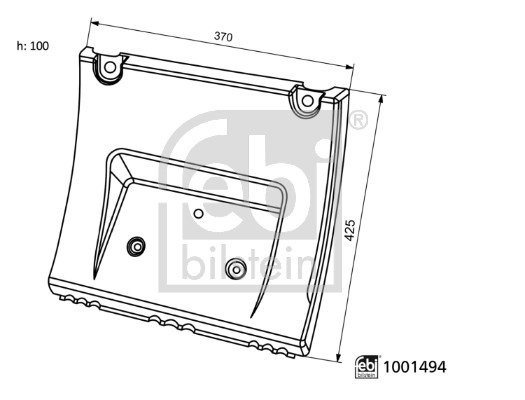 Febi Bilstein Spatbord 1001494