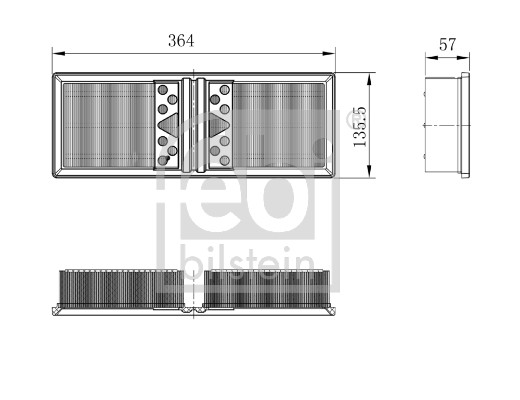 Febi Bilstein Luchtfilter 101662