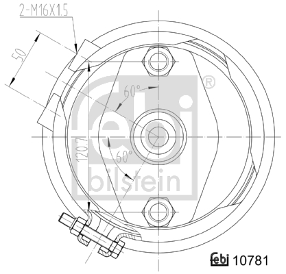 Febi Bilstein Remcilindermembraan 107481