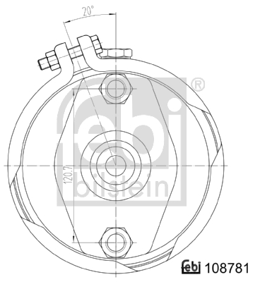 Febi Bilstein Remcilindermembraan 108781
