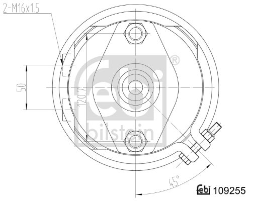 Febi Bilstein Remcilindermembraan 109255
