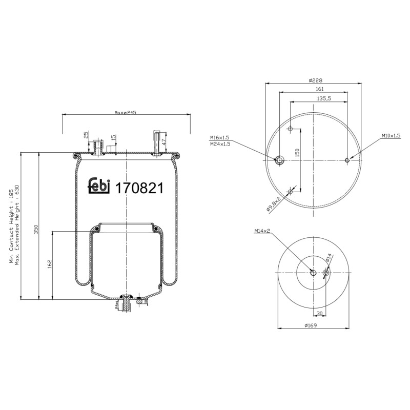 Veerbalg Febi Bilstein 170821