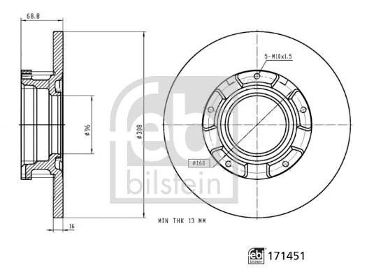 Febi Bilstein Remschijven 171451