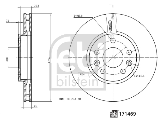 Febi Bilstein Remschijven 171469