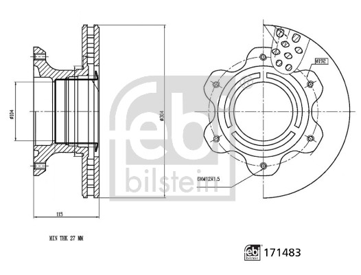 Febi Bilstein Remschijven 171483
