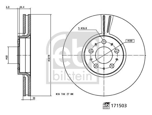 Febi Bilstein Remschijven 171503