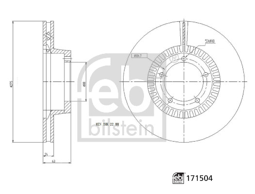 Febi Bilstein Remschijven 171504