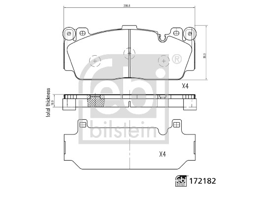 Febi Bilstein Remblokset 172182