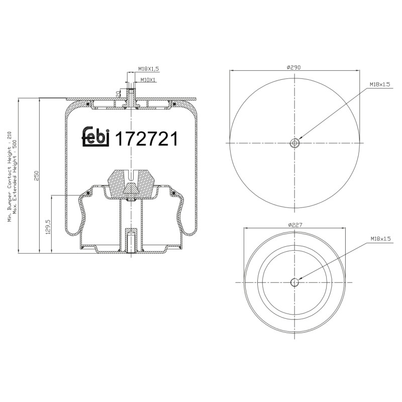 Veerbalg Febi Bilstein 172721