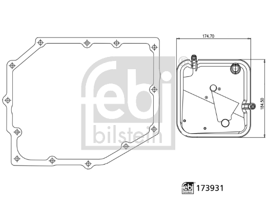 Febi Bilstein Filter/oliezeef automaatbak 173931