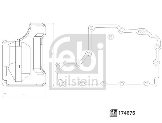 Febi Bilstein Filter/oliezeef automaatbak 174676