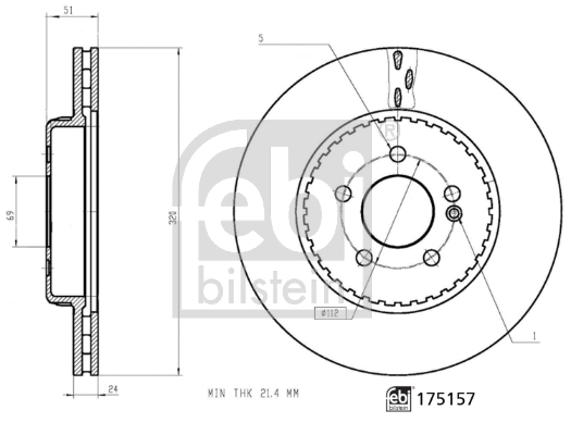 Febi Bilstein Remschijven 175157