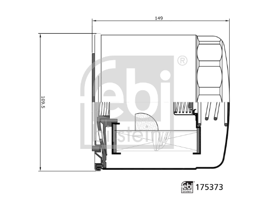 Febi Bilstein Oliefilter 175373