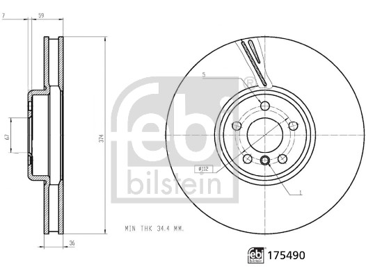 Febi Bilstein Remschijven 175490