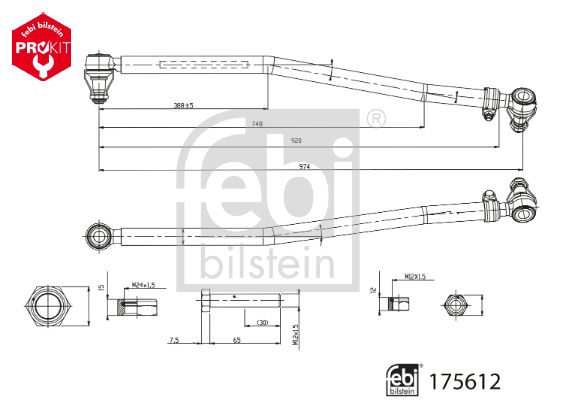 Febi Bilstein Spoorstangeind / Stuurkogel 175612