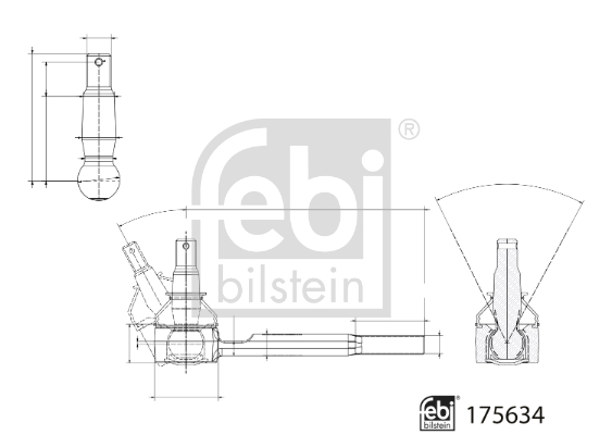 Febi Bilstein Spoorstangeind / Stuurkogel 175634