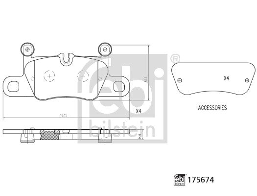 Febi Bilstein Remblokset 175674