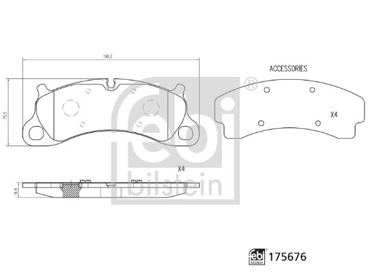 Febi Bilstein Remblokset 175676