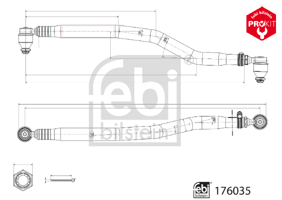 Febi Bilstein Spoorstangeind / Stuurkogel 176035