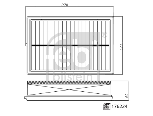 Febi Bilstein Luchtfilter 176224
