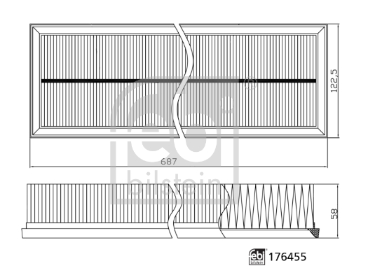 Febi Bilstein Luchtfilter 176455