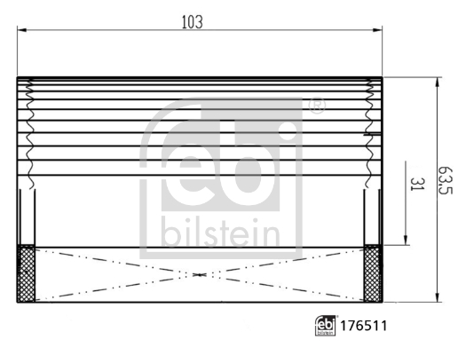 Febi Bilstein Oliefilter 176511