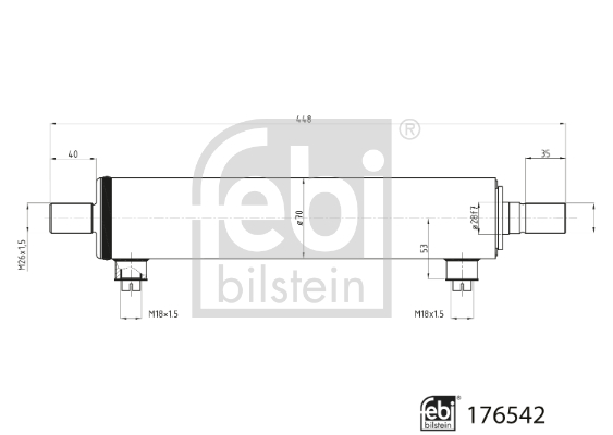 Febi Bilstein Werkcilinder stuurbekrachtiging 176542