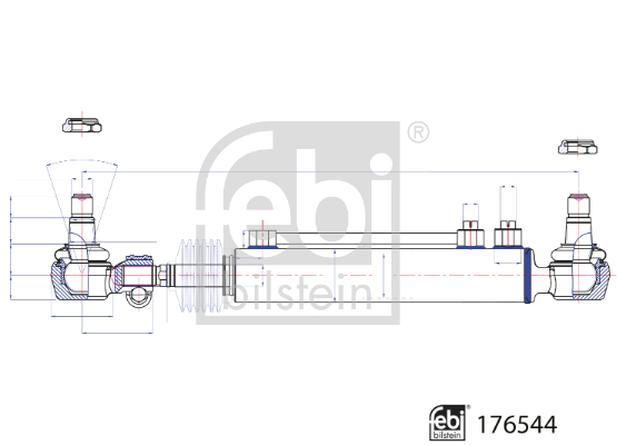 Febi Bilstein Werkcilinder stuurbekrachtiging 176544