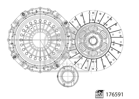 Febi Bilstein Koppelingsset 176591