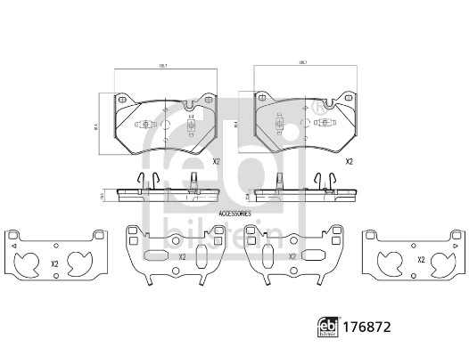 Febi Bilstein Remblokset 176872