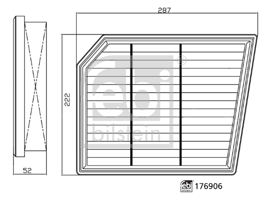 Febi Bilstein Luchtfilter 176906
