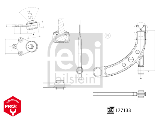 Febi Bilstein Draagarm 177133