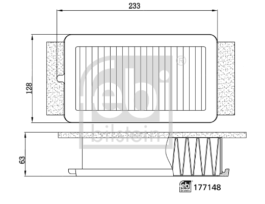 Febi Bilstein Luchtfilter 177148
