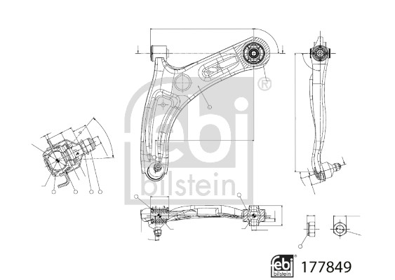 Febi Bilstein Draagarm 177849