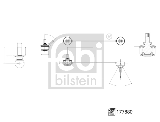 Febi Bilstein Stabilisatorstang 177880