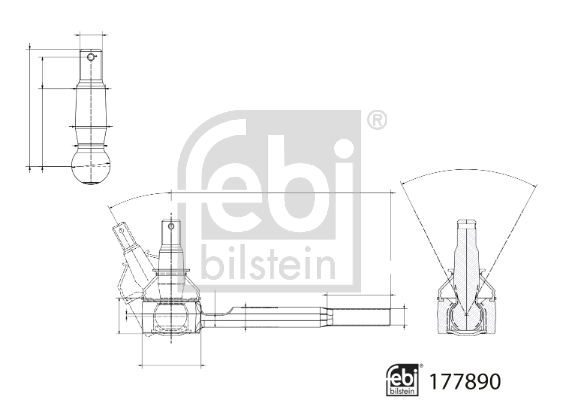 Febi Bilstein Spoorstangeind / Stuurkogel 177890